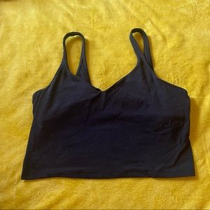 COPY - lululemon black tank top with built in bra size 12
